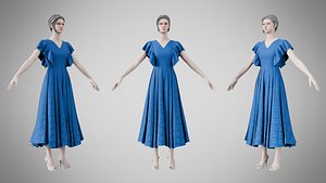 Dress 45 Tory Blue