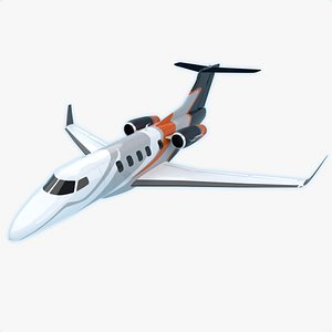 3D Private jet Embraer phenom 300 model