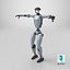 3D Rigged Unitree G1 Humanoid Robot PBR