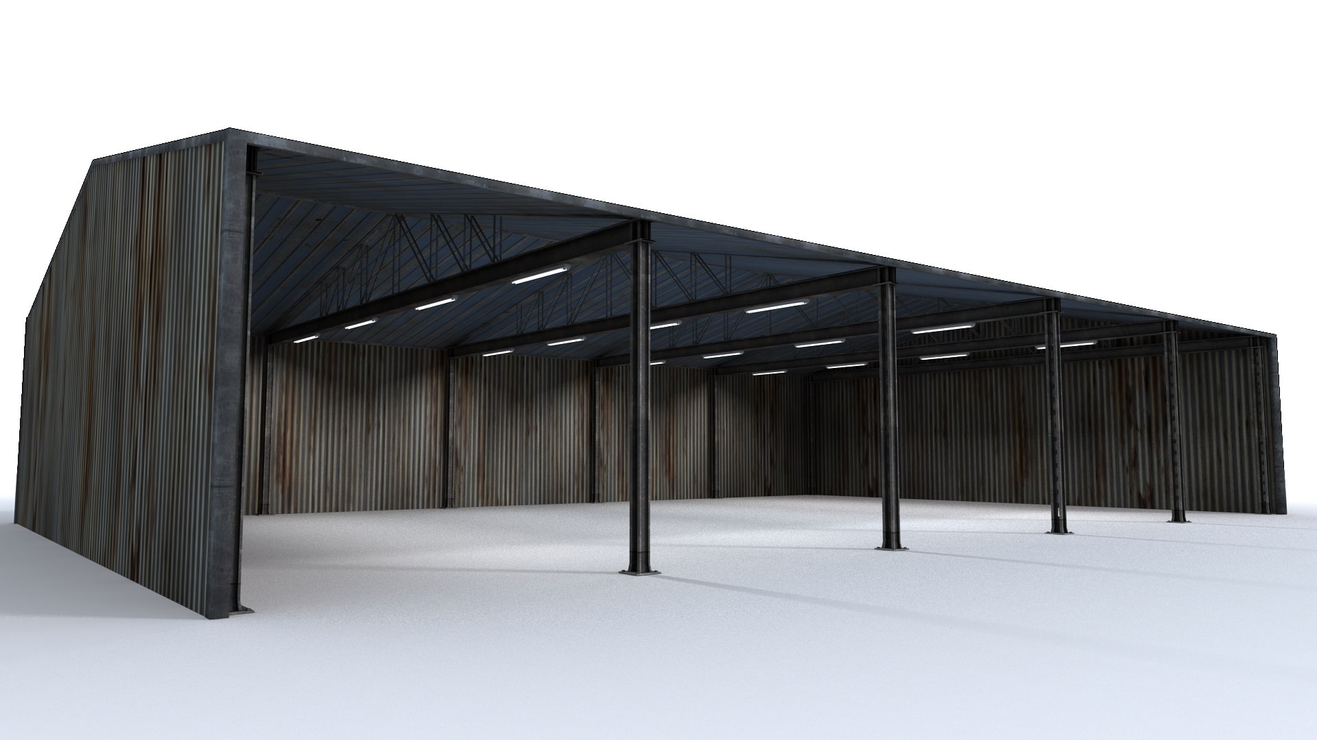 3D warehouse shed model TurboSquid 1662309