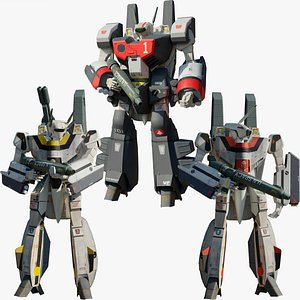 3D VF-1 Enhanced  Valkyries collection 3 in 1 model