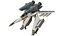 Collezione VF-1 Enhanced Valkyries 3 in 1