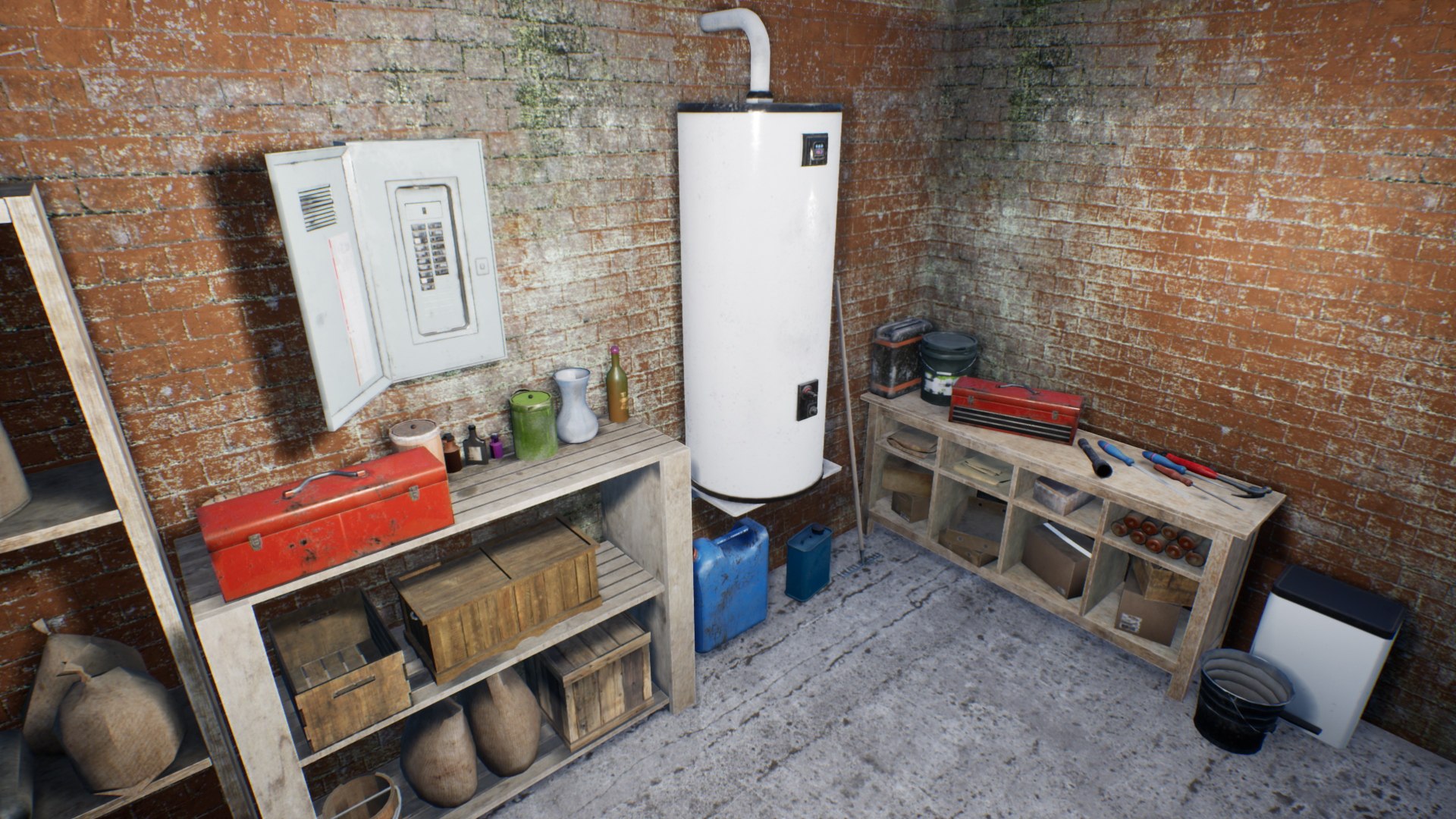 3D Model Basement Props Unreal Asset - TurboSquid 2303616