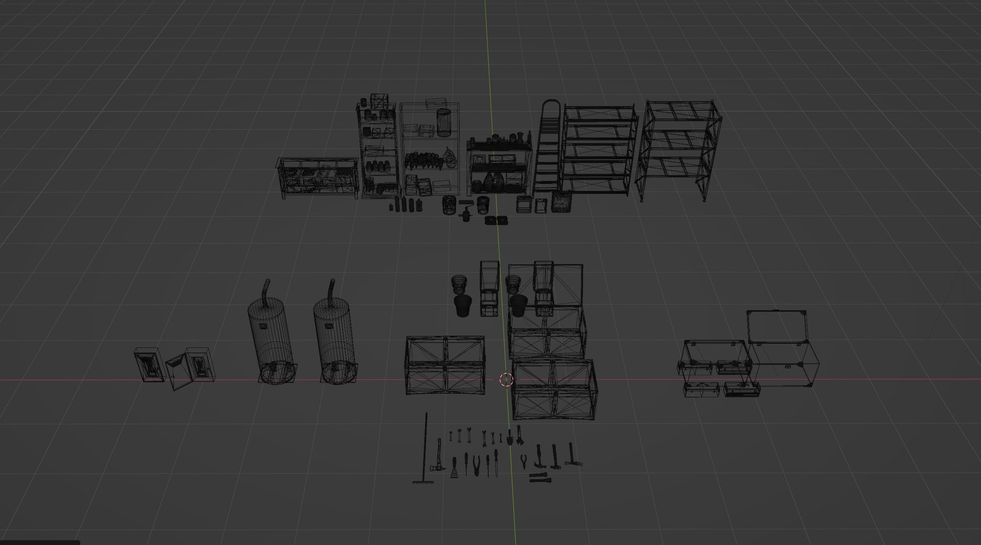 3D Model Basement Props Unreal Asset - TurboSquid 2303616