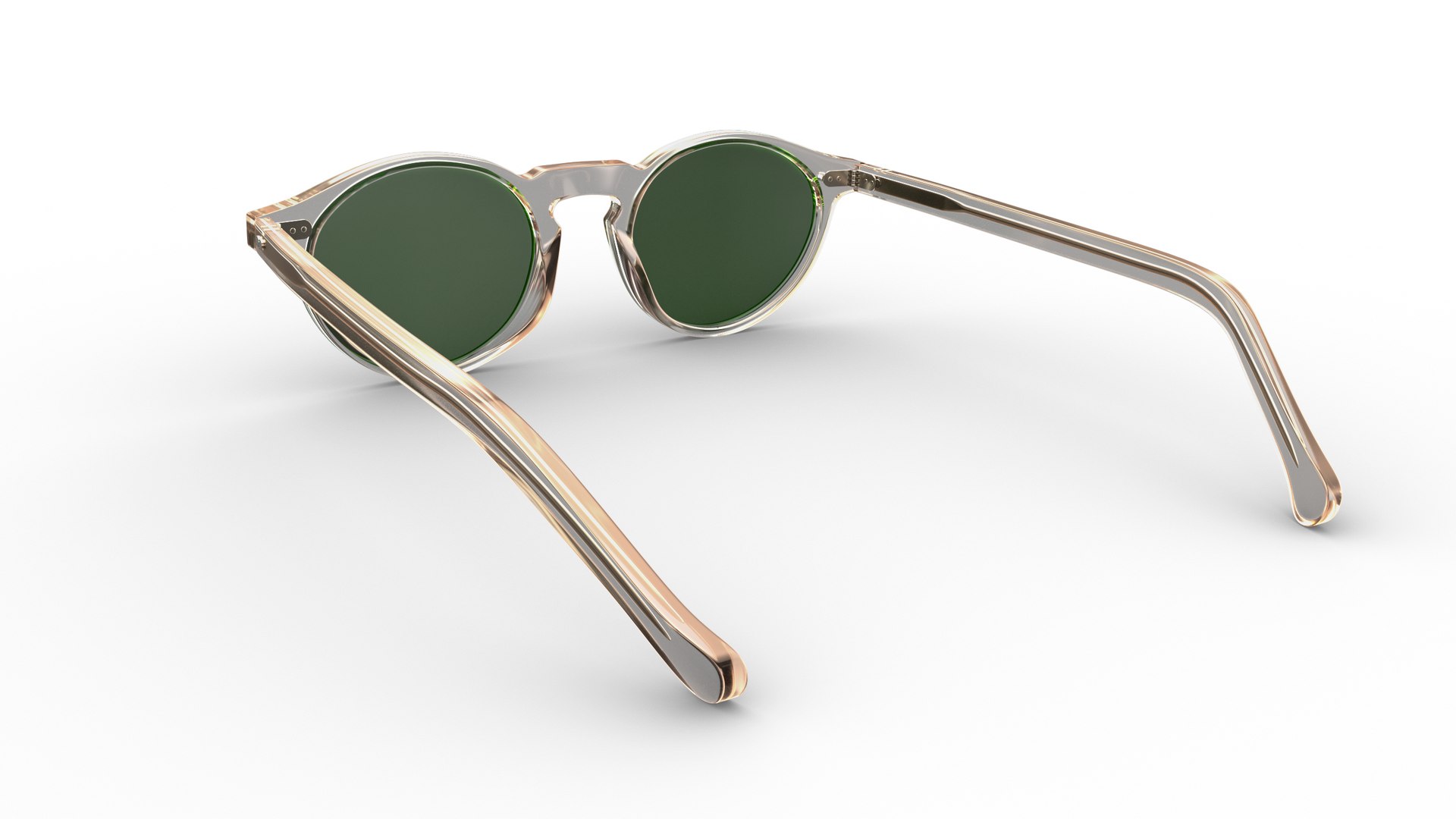 Oliver Peoples Sheldrake Buff With Green Mineral Sunglasses 3d Turbosquid 1900432 