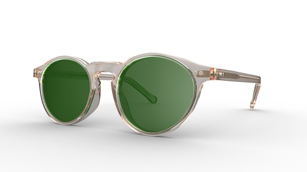 modelo 3d Gafas de sol Sheldrake Buff con verde mineral de Oliver