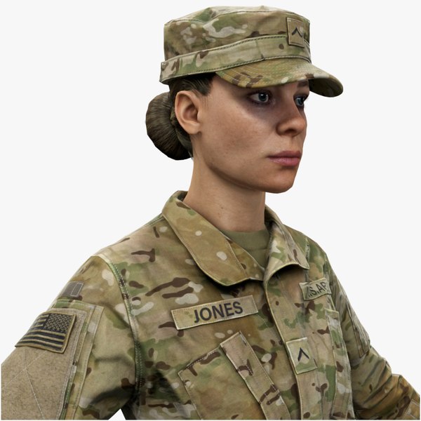 US Army Female Soldier 3D model - TurboSquid 2100920