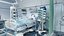 3D ICU Ward with Patients