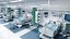 3D ICU Ward with Patients