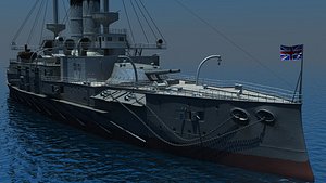 ocean battleship 3d model