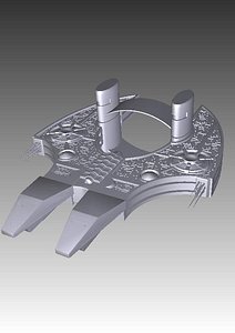 Stargate SG1 Asgard Daniel Jackson class spaceship