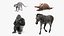 African Animals Rigged for Maya Collection 3D model