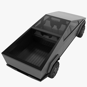3D model tesla cybertruck truck