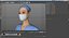 3D asian female surgeon rigged