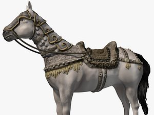 armored horse 3d max