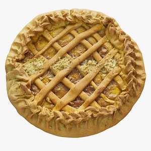 3D apple pie model