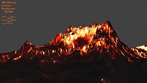 volcano 3D model