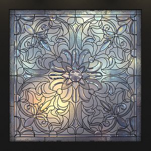 stained glass 3d model