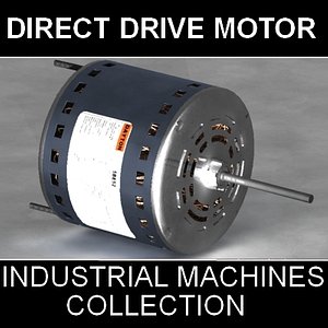 3d model direct drive blower motor