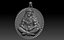 Pendentif sur le thème du lion faisant du yoga