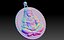 Pendentif sur le thème du lion faisant du yoga