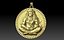 Pendentif sur le thème du lion faisant du yoga