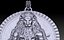 Pendentif sur le thème du lion faisant du yoga