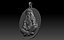 Pendentif sur le thème du lion faisant du yoga