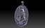 Pendentif sur le thème du lion faisant du yoga
