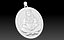 Pendentif sur le thème du lion faisant du yoga