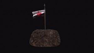 3D flag crusader