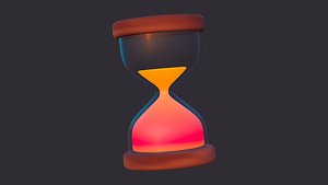 3D Low Poly Sand Clock