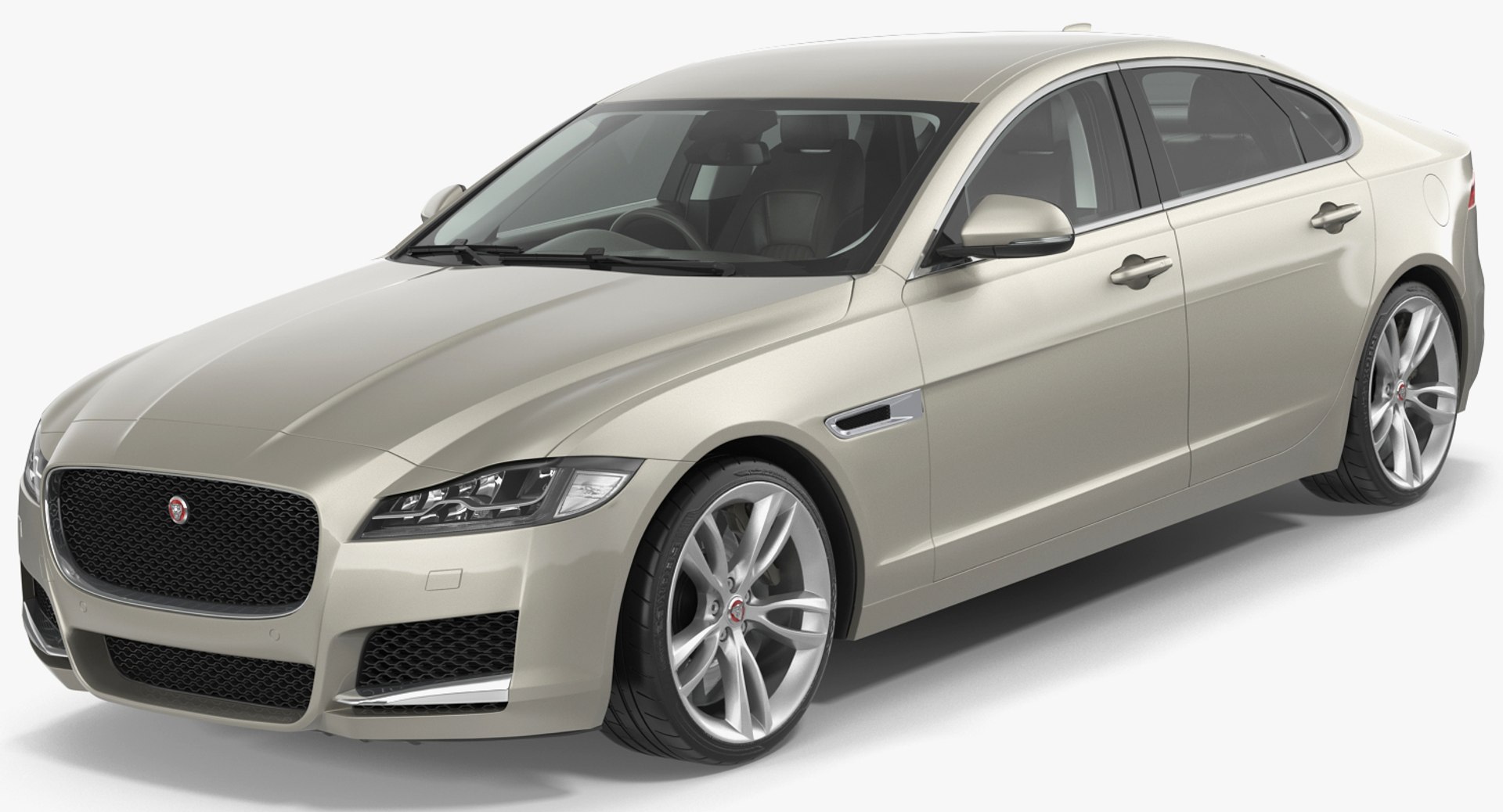 Jaguar XF Simple Interior 3D model preview