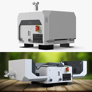 3D model DJI Outdoor Drone Charging Station Grey Rigged for Cinema 4D