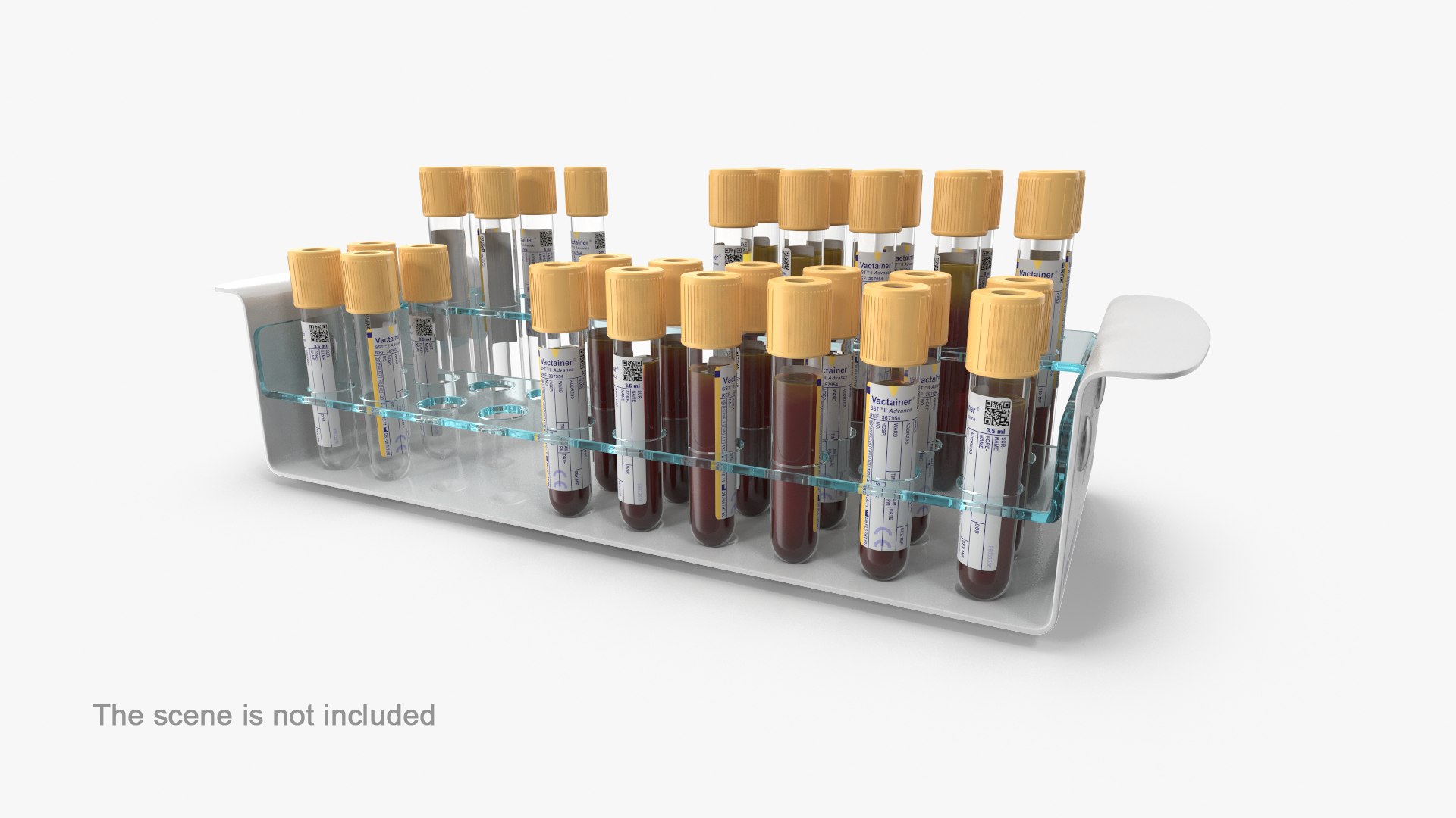 Yellow Test Tube 3D Model - TurboSquid 1540210