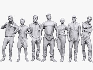 3D people casual pack 14 model