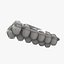 Plateau d'oeufs en plastique transparent avec emballage (Rigged)