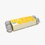 Plateau d'oeufs en plastique transparent avec emballage (Rigged)