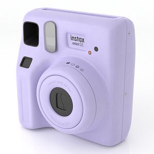 3D Instant Camera Fujifilm instax mini SE Purple 3D Model