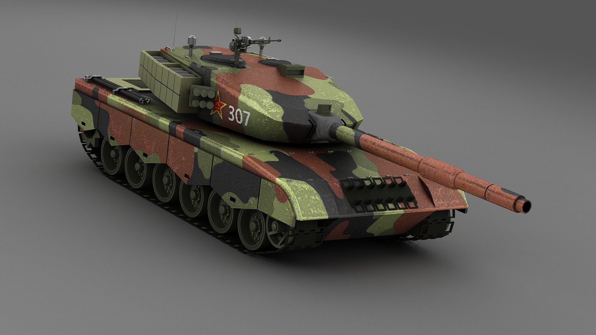 MB96 LASER TANK 1/50 MB96レーザータンク ガレージキット