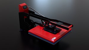 Sublimation T-Shirt flat bed Heat Press Machine 3D model