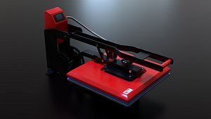 Sublimation T-Shirt flat bed Heat Press Machine 3D model
