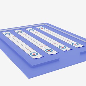Cartoon Curling Rink