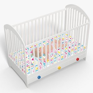Toddler Girl in Bed Sleeping
