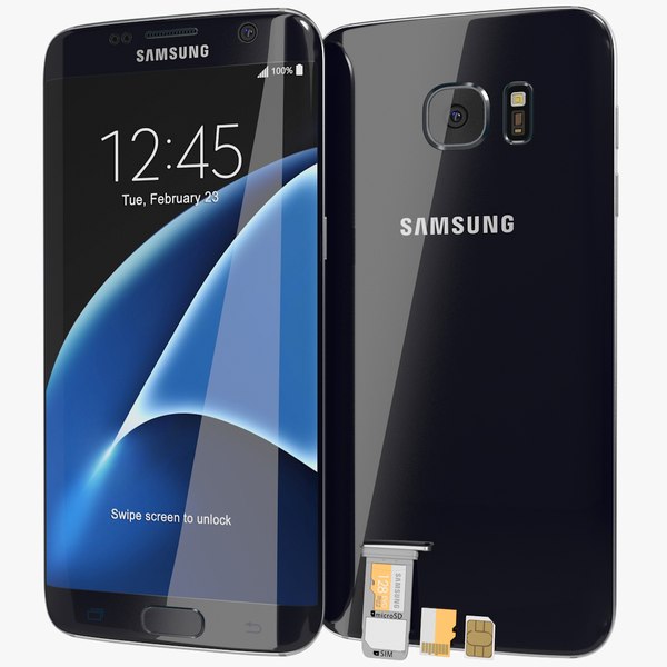 realistic samsung galaxy s7 3d model