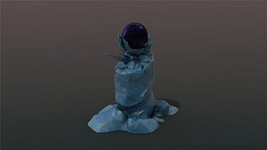 low-poly magic sphere 3D