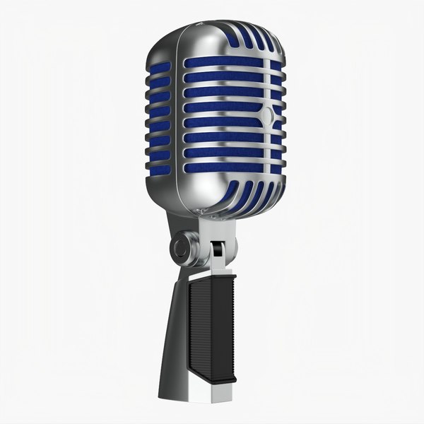 Cardioid microphone 01 3D model