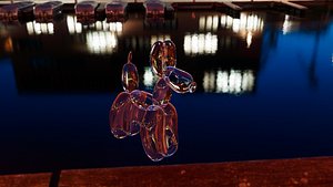 3D Balloon bubble puppy