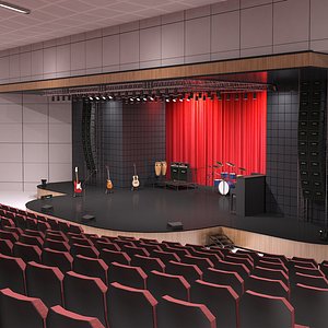 3D concert hall model