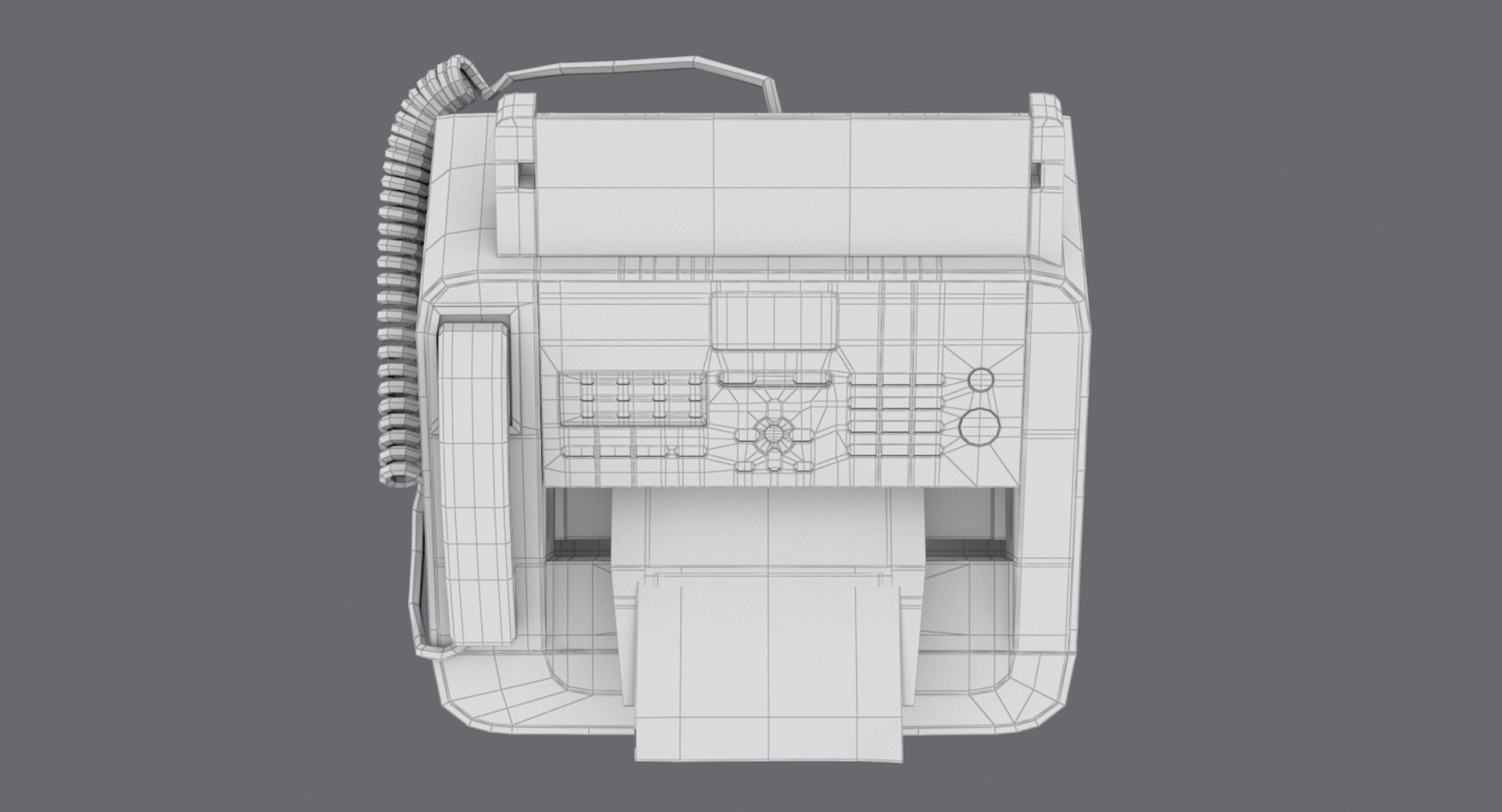 Fax Machine 3d Model
